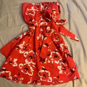 Size 2 belted floral express dress